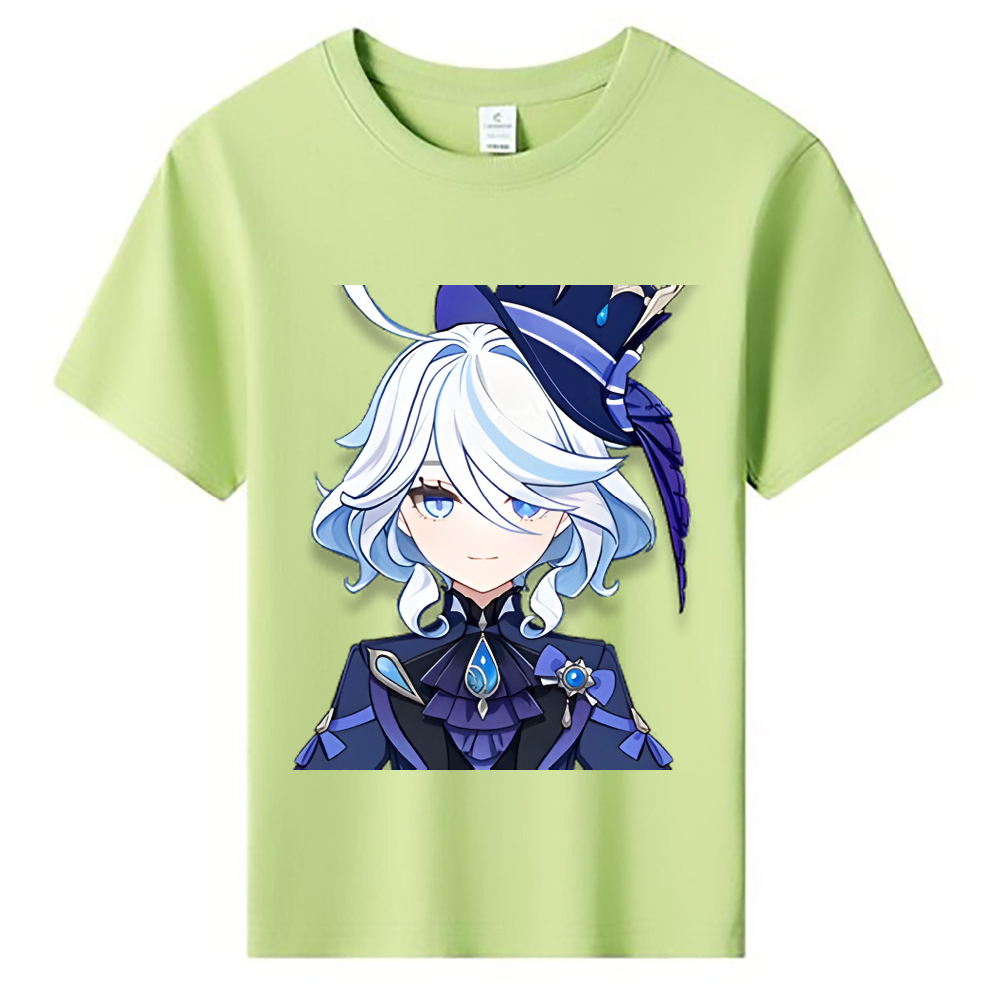 げんし神 フリーナ genshin Furina 綿100％キッズTシャツ（フロントプリント）